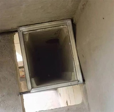 免抹灰烟道安装实景图